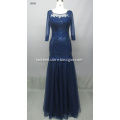 Noble 3/4 Sleeve Lace Tulle Evening Gowns